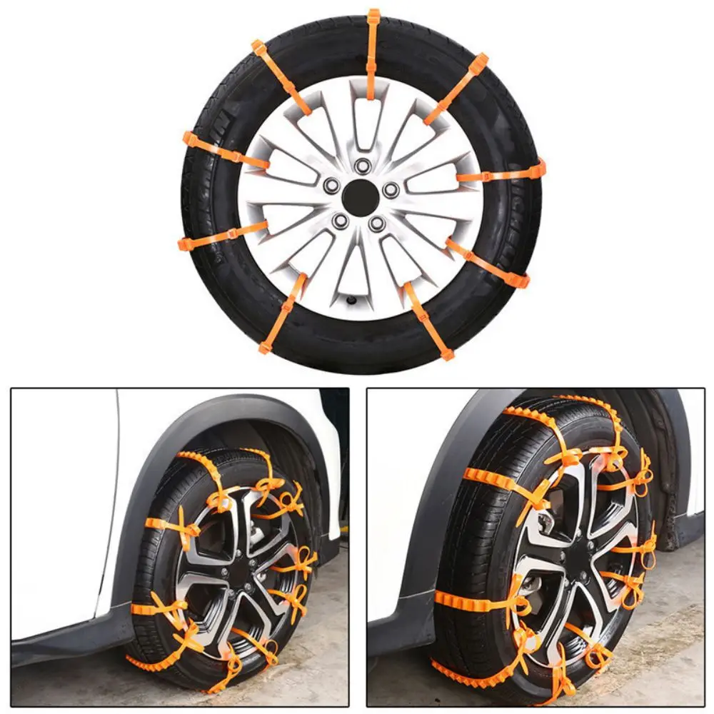 Car Anti Skid Chains 1/10/20/50pcs Car Tyre Anti Skid Mud Chain Snow Chains Car Winter Tyre Wheel Chains Auto Tires Accessories