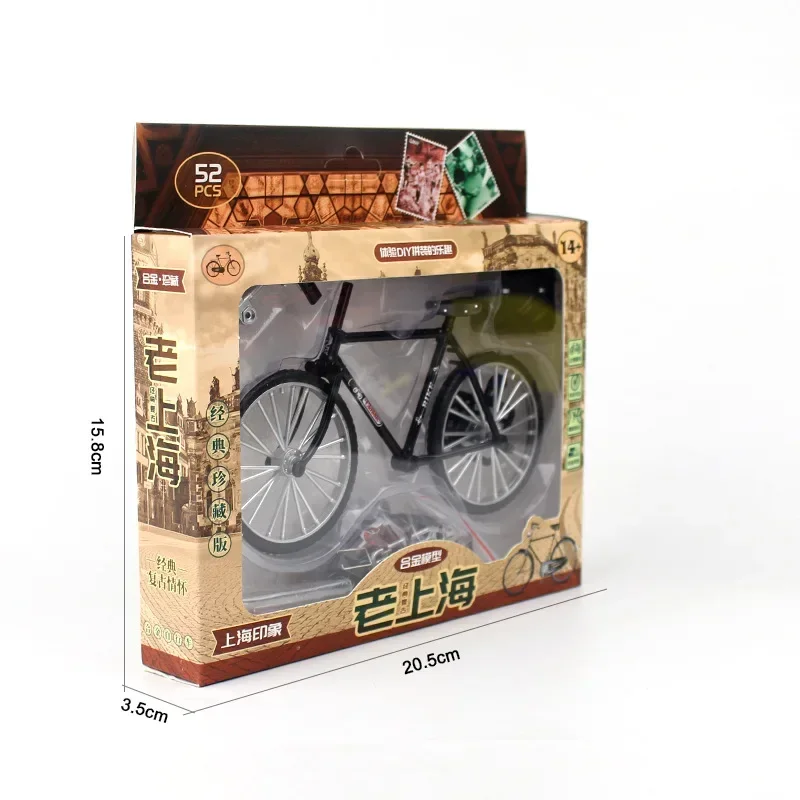 Mini Alloy Bicycle model metal Bike sliding Assembled version DIY Simulation Collection Gifts for children toy