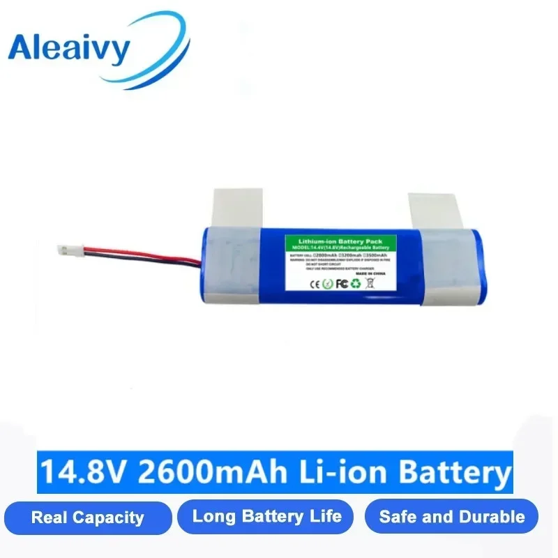 Bateria de substituição original de íon-lítio 14.4v 2600mah 18650 para ilife v55 v8s v3s pro v5s pro v8s x750 robô aspirador de pó