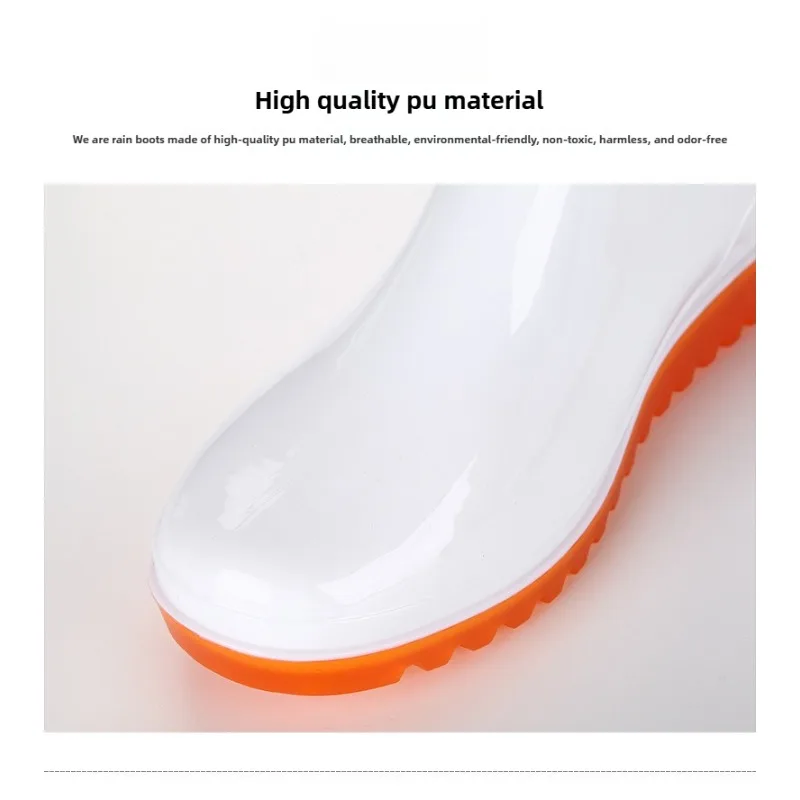 أحذية أمان للرجال أحذية المطر الصحية البيضاء عالية الجودة بنعال مطاطية متينة Zapatos De Seguridad De Hombre #4