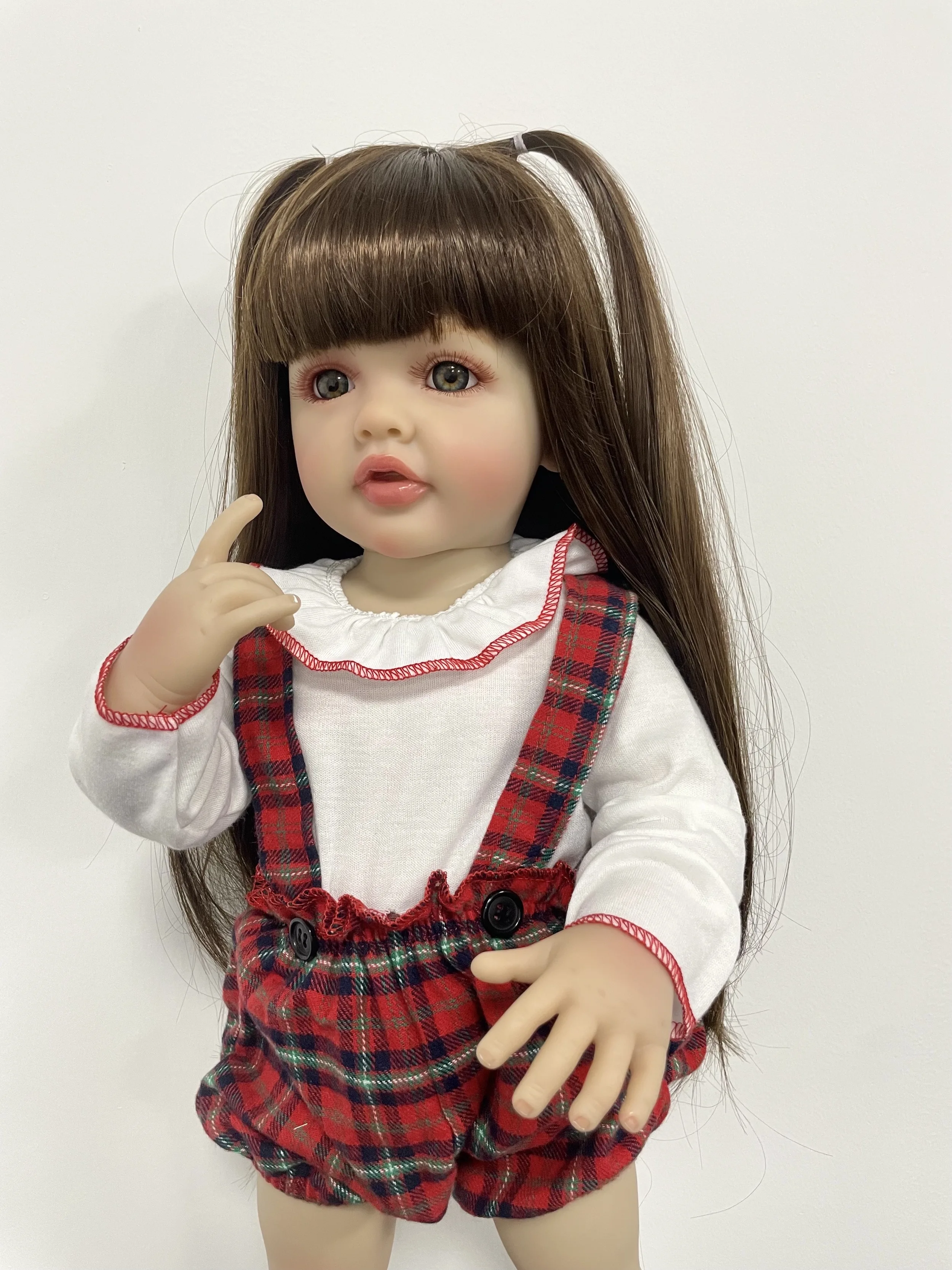 MRB 22Inch Full Silicone Vinyl Reborn Baby Betty Lifelike Girl Can Take Bath Doll Princess Birthday Gift Collectible Art Dolls