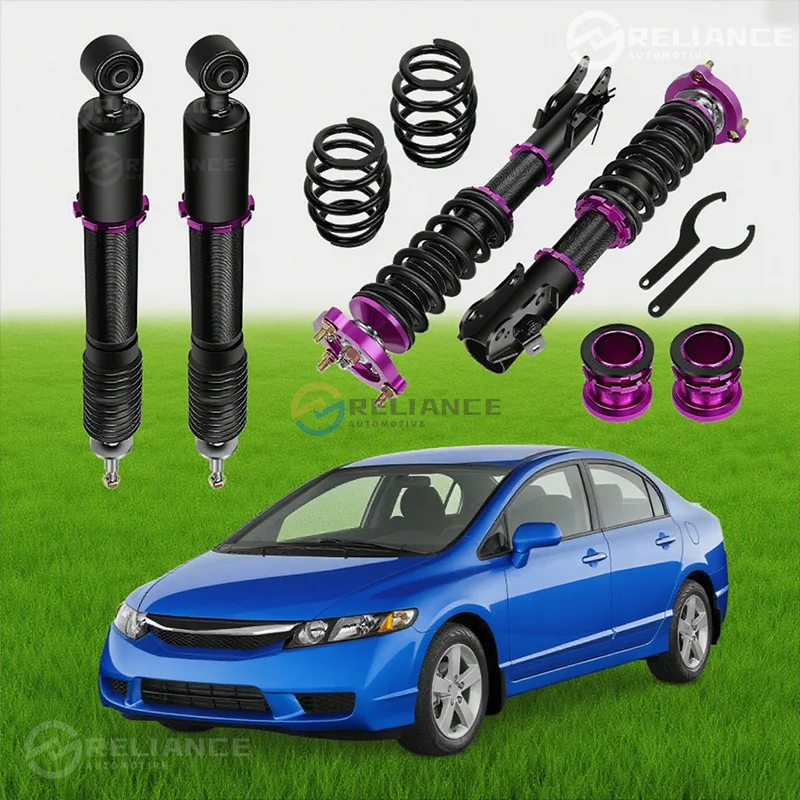 

Shock Absorber - High Quality - Suitable For Honda Civic Models From 1996 To 2000. Adjustable Coil Spring Shock Absorber Kit.
