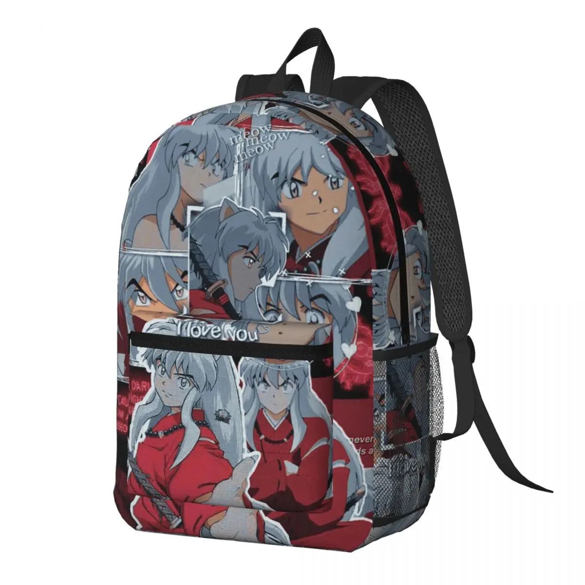 

Inuyasha Anime Backpack Daypack Large Capacity Kids BookBag School Bag Shoulder Bags for Men Women