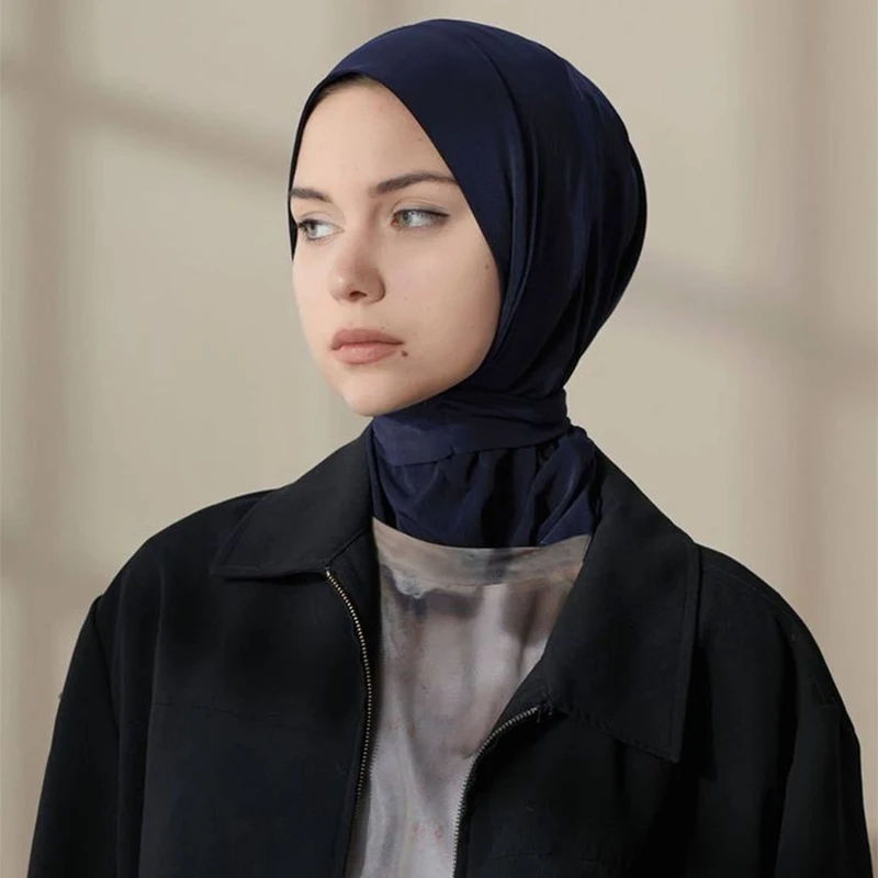 2024 New Fashion Luxury Cotton Islamic Caps Women Wholesale Formfitting Muslim Modal Women\'s Bottom Hijab