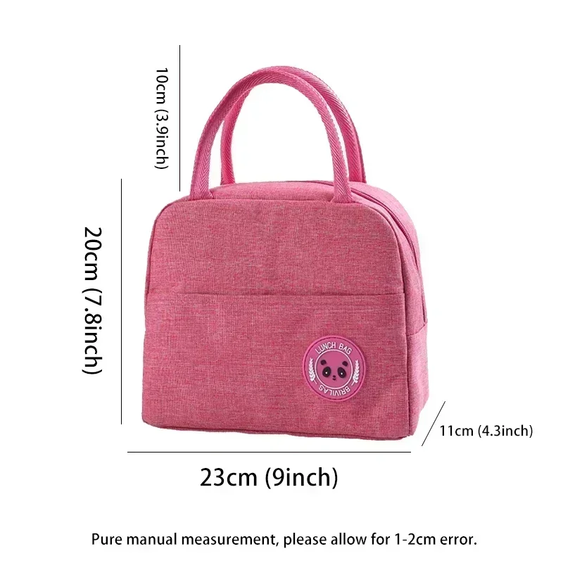 Fiambrera con nombre personalizado para mujer, bolsa enfriadora de comida, portátil, para Picnic