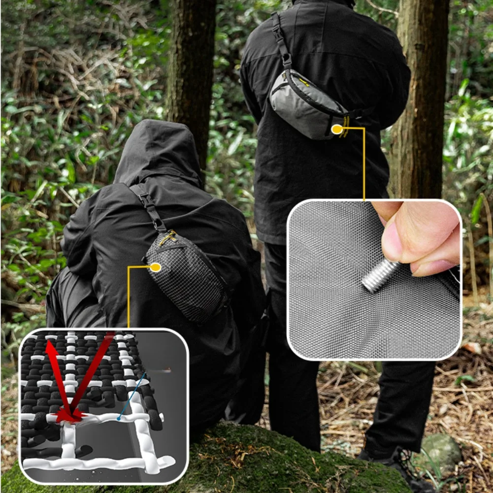 Chest Pack Sport Waist Bag Climbing Easy Installation Switchable Unlocking Waterproof Ultralight 106g For Travel