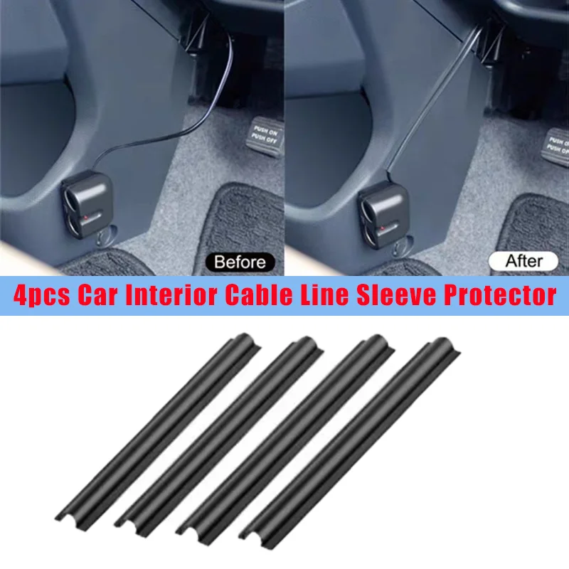 

Car Interior Cable Line Sleeve Protector Universal Hidden Wire Cover Clips Data Cable Organizer Clamp Accessories 12pcs
