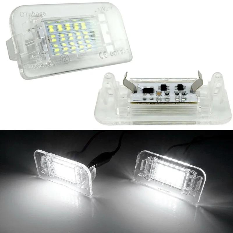 

2 шт. светодиодные лампы Canbus SMD для подсветки номерного знака, белые, для Mercedes-Benz B-Class W246 W242 2011-2019 2468201566 A2468201566