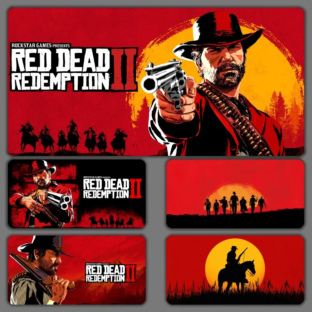 Коврик для мыши Red Dead выкуп 2, большой игровой компьютерный геймерский коврик для клавиатуры и мыши