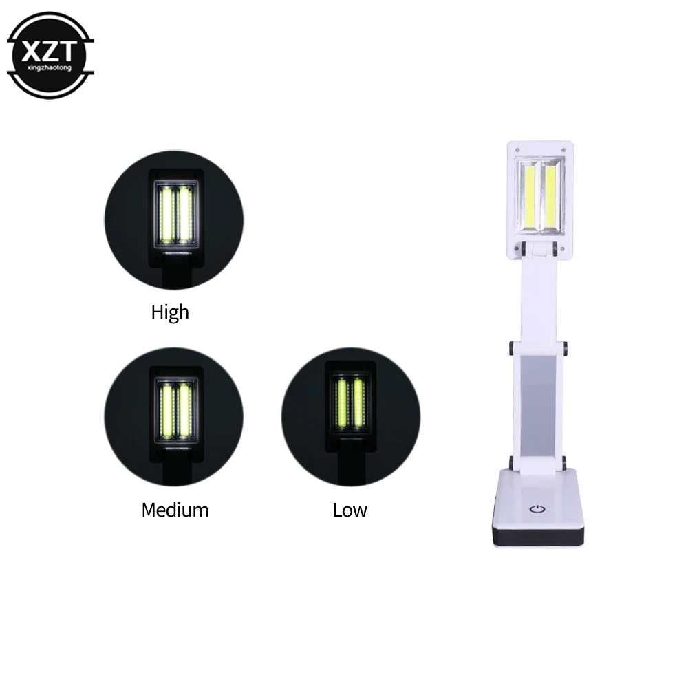 Led Desk Lamp USB/ Battery Dimmable Touch / Switch Control Foldable Table Lamp Bedside Reading Eye Protection COB Night Light