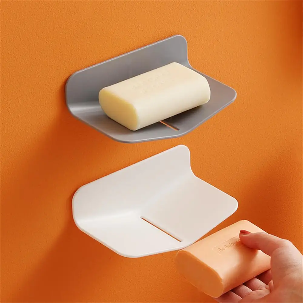 Kitchen Sink Soap Dish Bathroom Shelf No Drilling Punch-free Non-marking Bathroom Accessories Sponge Dish Holder Wall Mounted