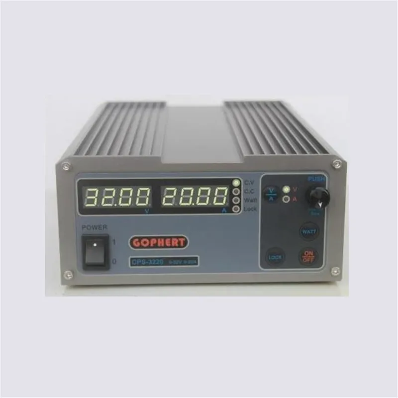CPS-3220 Mini DC Adjustable Power Supply 0-32V 0-20A Variable Lab Bench Source with OVP/OCP/OTP Protection 110V/230V