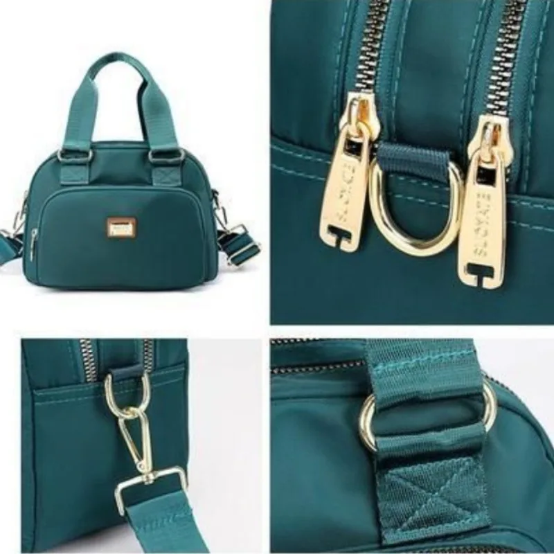 2024 New Multi Purpose Casual Cloth Bag Women's Bag Handbag Oxford Cloth Single Shoulder Bag Solid Color Crossbody Bags