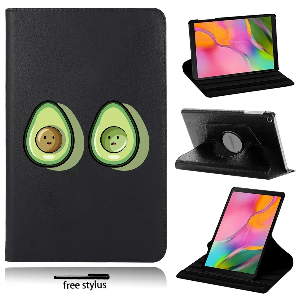 

For Samsung Galaxy Tab A 10.1 T510 T515/A7 10.4 T505 T500/S6 Lite P610 P615 360 Degree Rotating Tablet Case Cover + Free Stylus