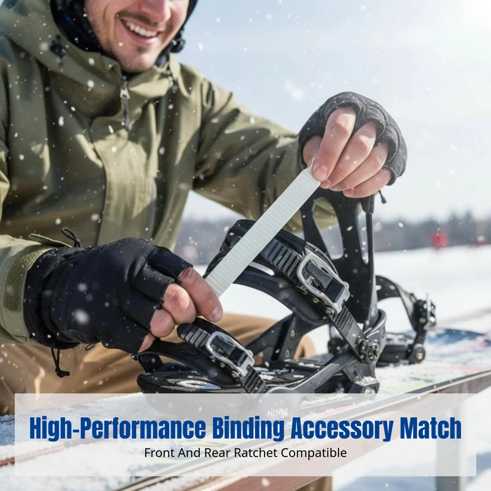 

Extreme Snowboard Binding Ratchet Strap, Front Ladder Strap, Rear Ladder Strap, Binding Repair Accessory