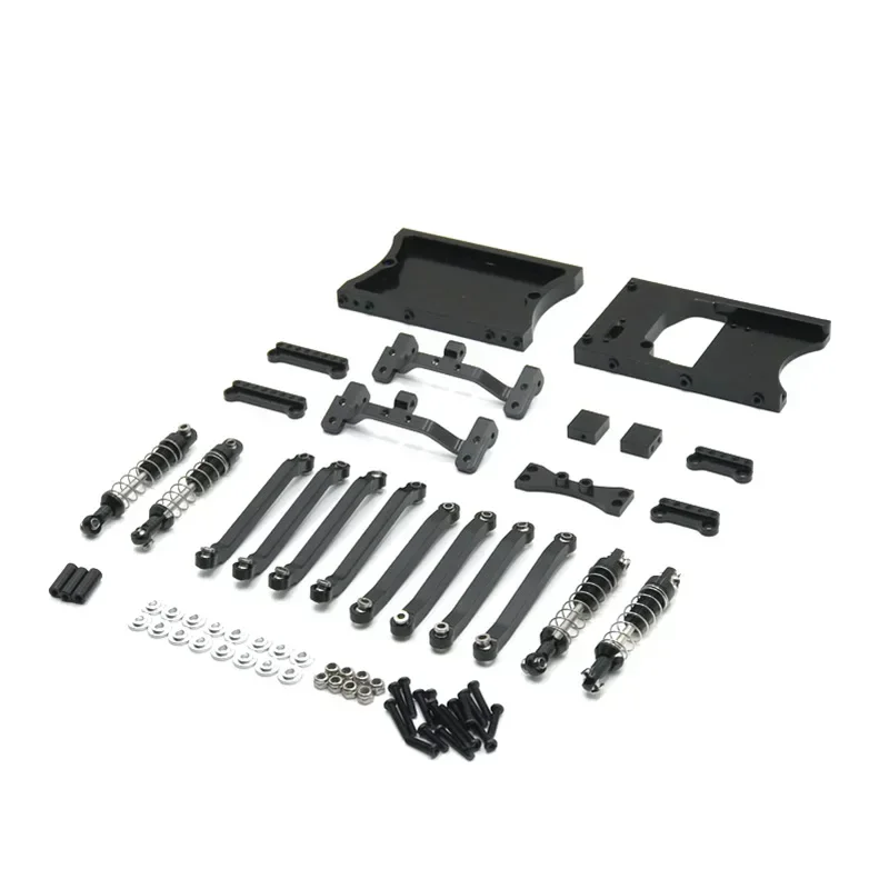RC Car Spare Parts Metal Fixed Tie Rods, Steering Gear Cabin, Tail Beam Etc. Upgrade Kits for MN Model 1/12 D90 D91 D96 MN98 99S