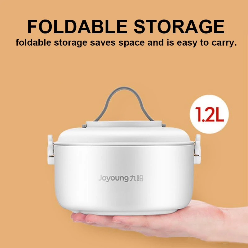 1.2L Foldable Electric Cooking Pot Split Type Pot Multifunctional Portable Cooker for Dormitory Travel Cooking Noodle Fry Stew