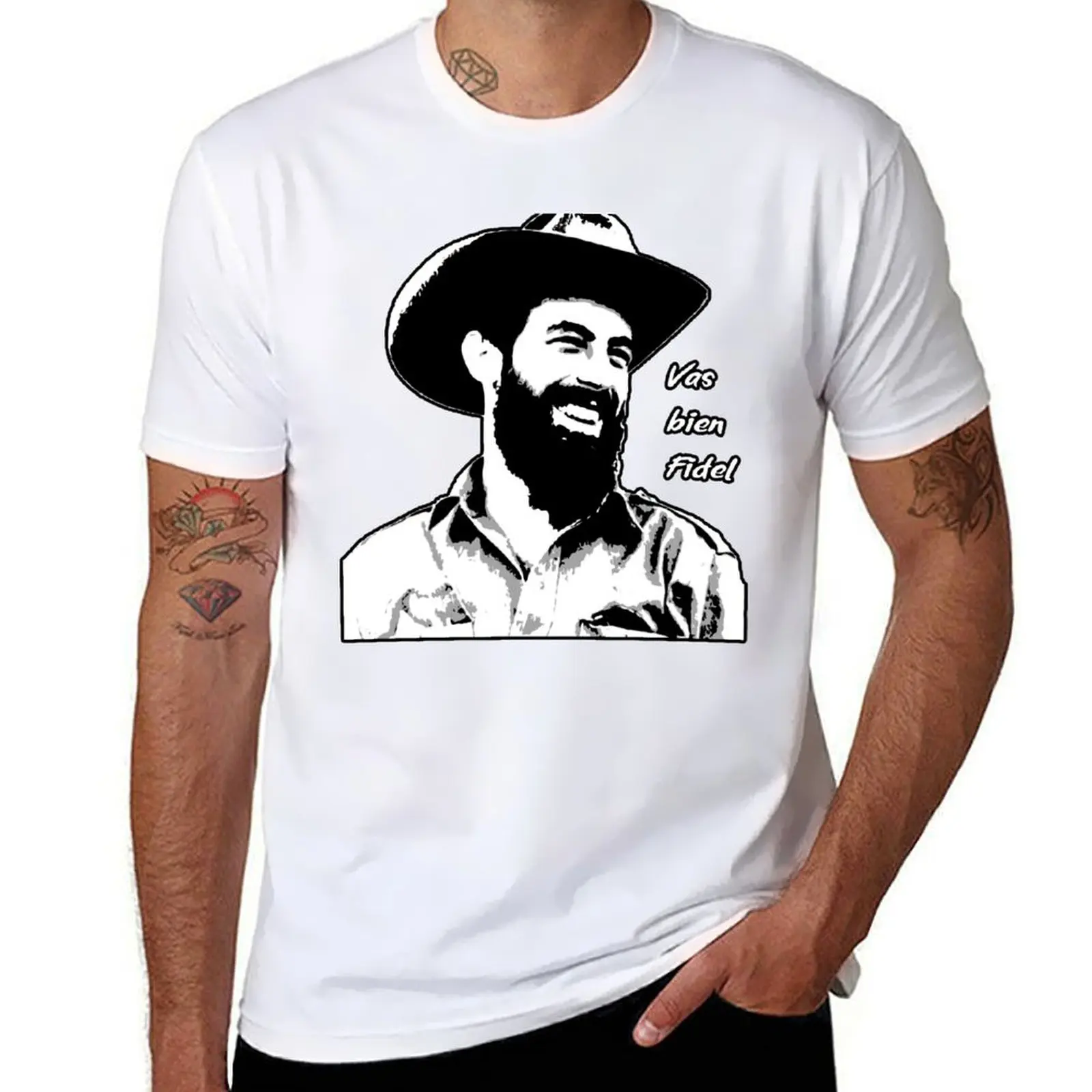 

man shirt Vas summer t (Camilo cotton high T-Shirt Fidel shirts Cienfuegos) quality t Bien,