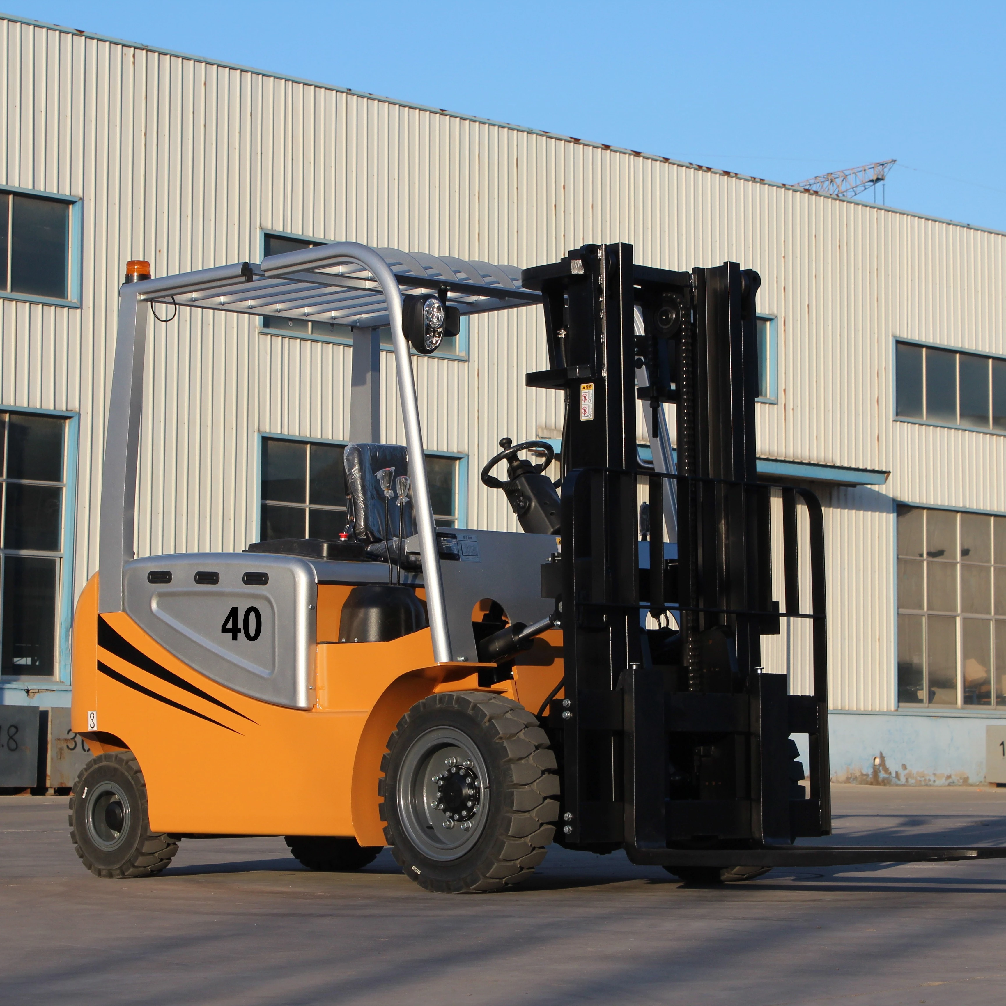 4t Electric Forklift Lead-Acid Battery Counterbalance Forklift Wheel-type For Workshop Dock Airport Electric Stacker