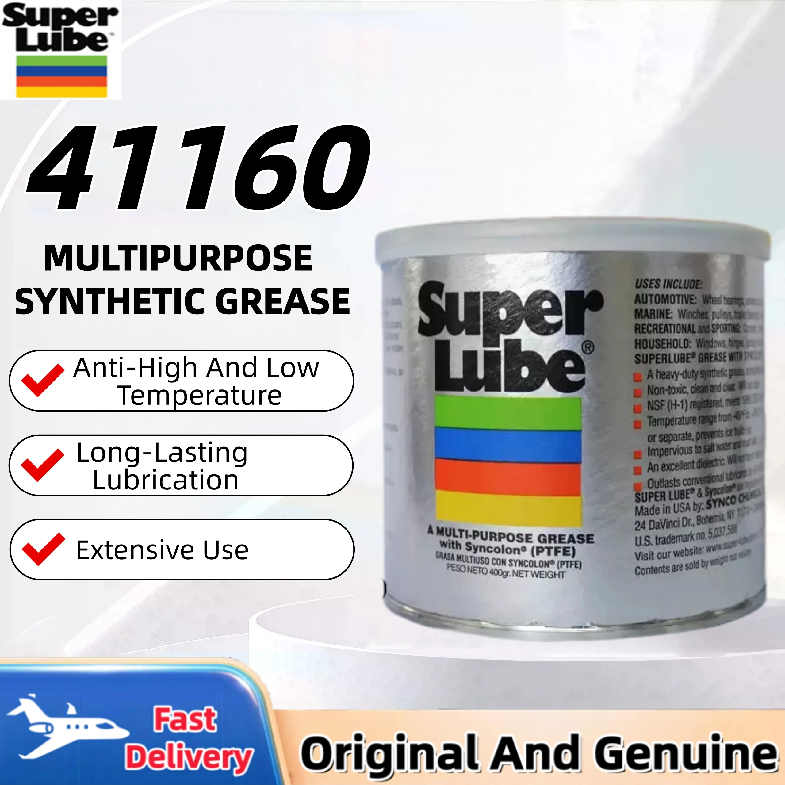 super-lube-41160-multi-purpose-synthetic-grease-heavy-duty-friction-wear-rust-protection-white-400g
