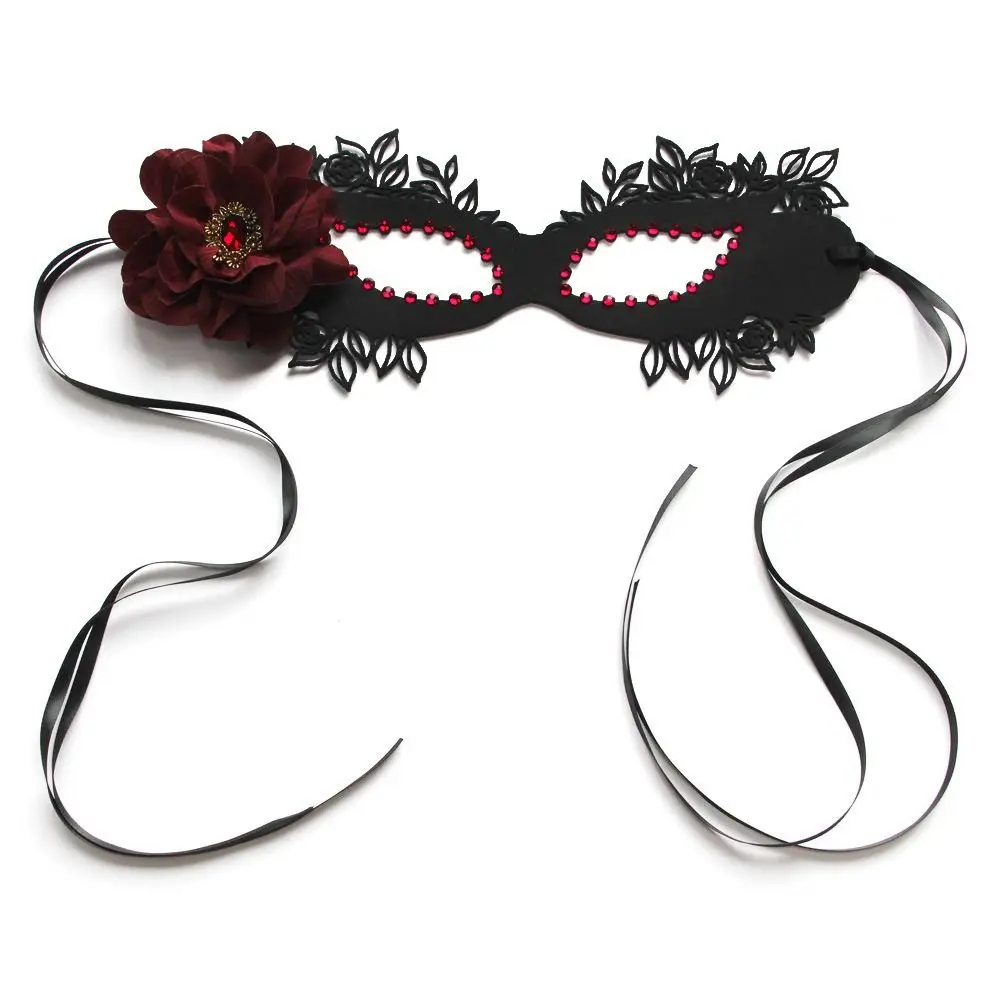 

Photo Prop Masquerade Party Supplies Blindfold With Flower Mash Half Face Mask Floral Masquerade Eye Mask Party Cosplay Props