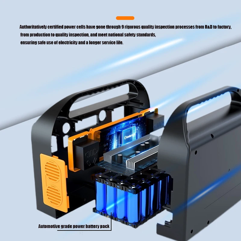 휴대용 태양광 발전기 배터리 급속 충전, 캠핑용 AC USB 출력, 90000mah, 300W 발전소, 220V, 110V