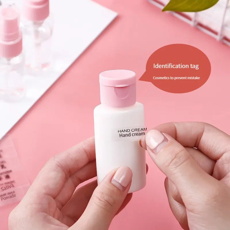 9 PCS Travel Dispensing Bottles Spray Bottles Lotion Bottles Cosmetic Bottles PET Plastic Bottles Seals Portable and Leak-proof image 4