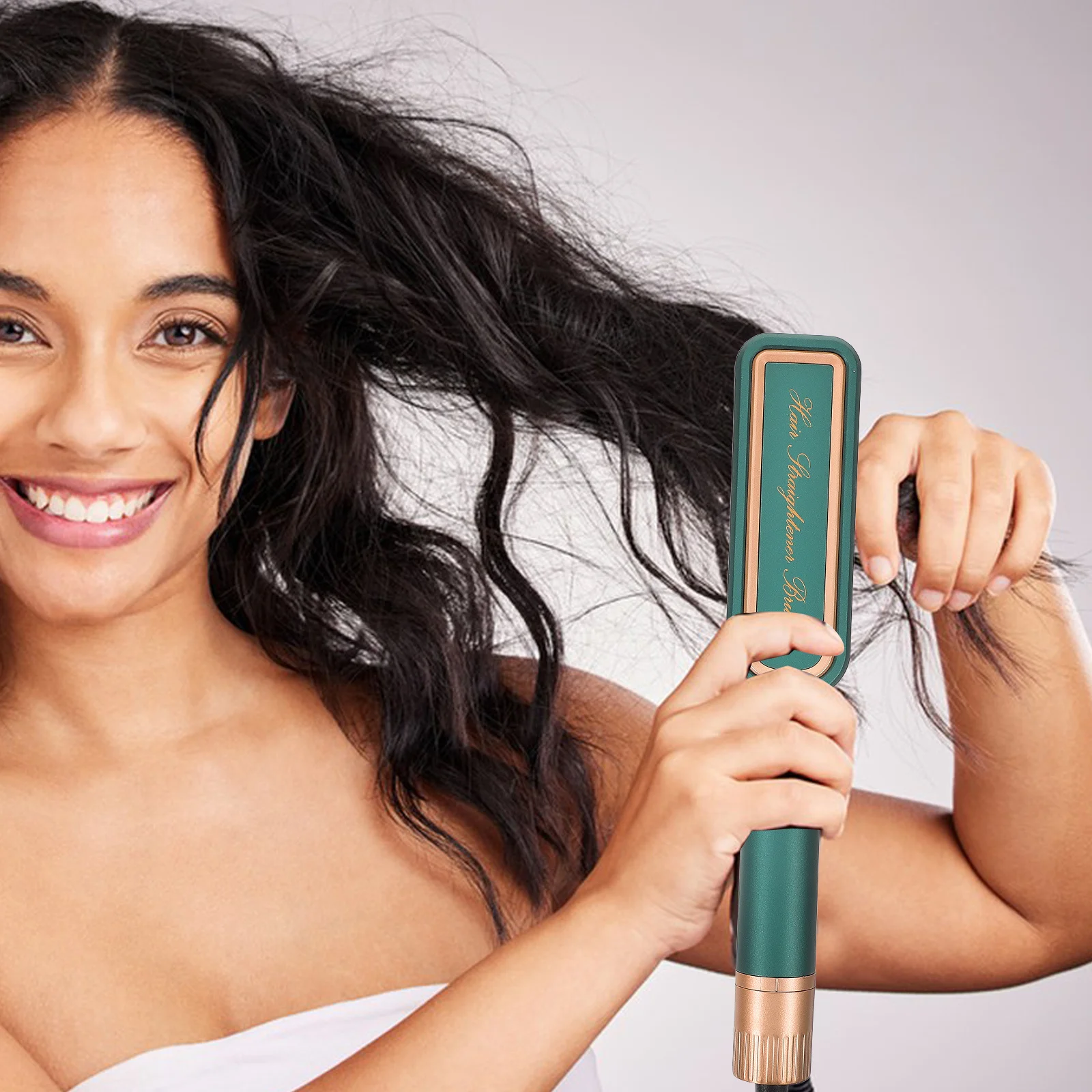 

Hair Straightener Adjustable Temperature Lightweight Electric Flat Iron for Women Girls Safe Portable Hair Styling Tool Us Plug