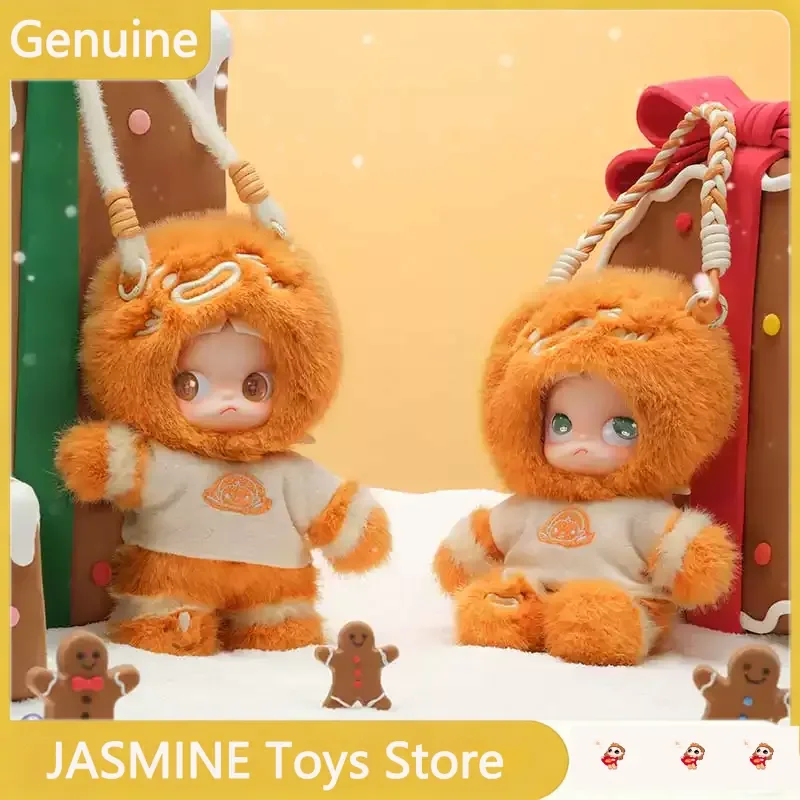 

Original POPMART Zsiga Gingerbread Man 1/8 Mobile Doll BJD Plush Handmade Desktop Ornament Collectibles Cute Birthday Gift