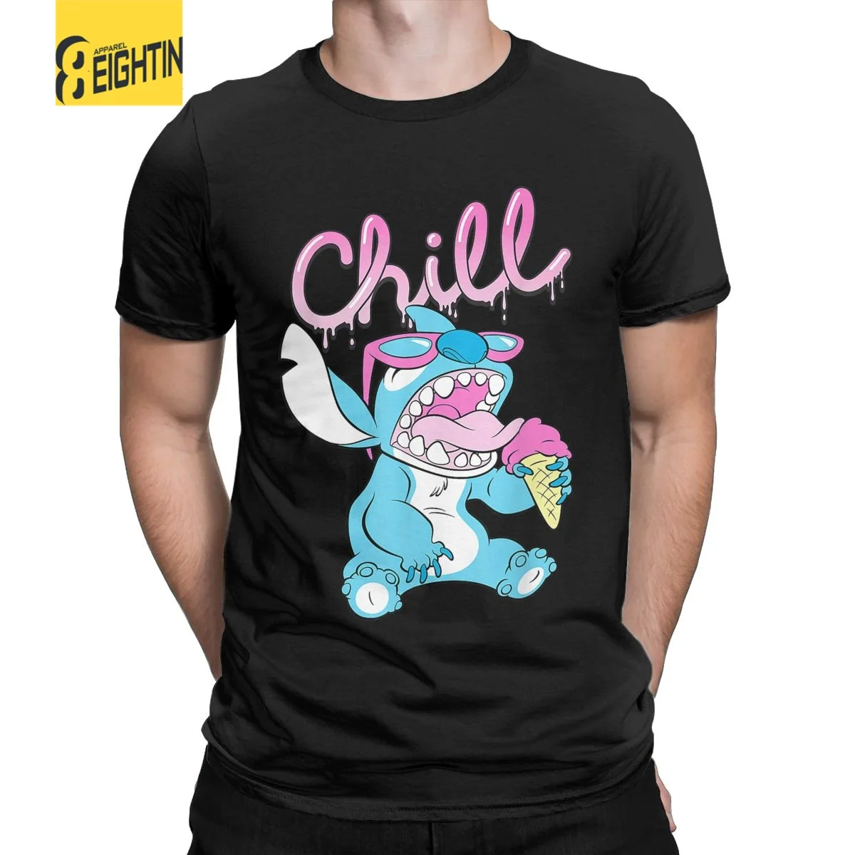 

Футболка мужская из натурального хлопка, с коротким рукавом и круглым вырезом