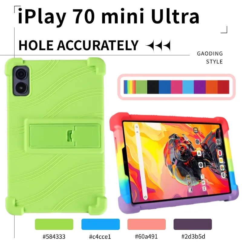

Tablets Case For ALLDOCUBE IPlay 70 Mini Ultra 8.8 inch Super Shockproof Soft Silicone Stand Cover