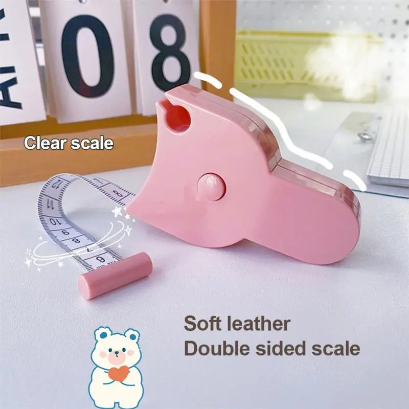 Self-tightening Body Measuring Tape Telescopic Tape Measuring Ruler Dressmaking Sewing Tools Metric Centimeter 150cm/60Inch