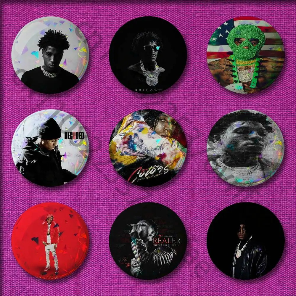 

Y-YoungBoy MASA DESHAWN Top Badges 32mm 25mm 44mm 75mm 58mm Round Pin Brooch Hat Cap Souvenir Cosplay Gift Decorations