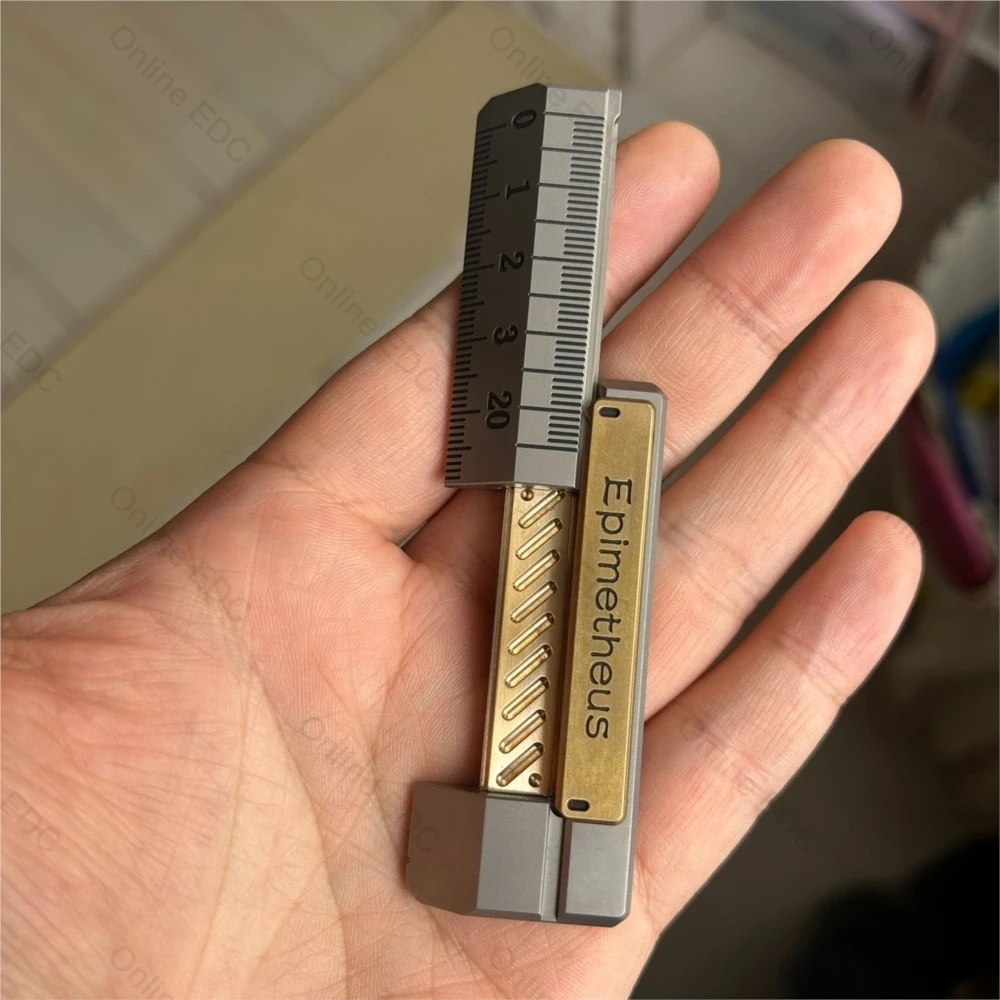 ألعاب EDC المستخدمة WANWUEDC & ROGUE مسطرة دفع ميكانيكية أدوات EDC لعبة تخفيف التوتر