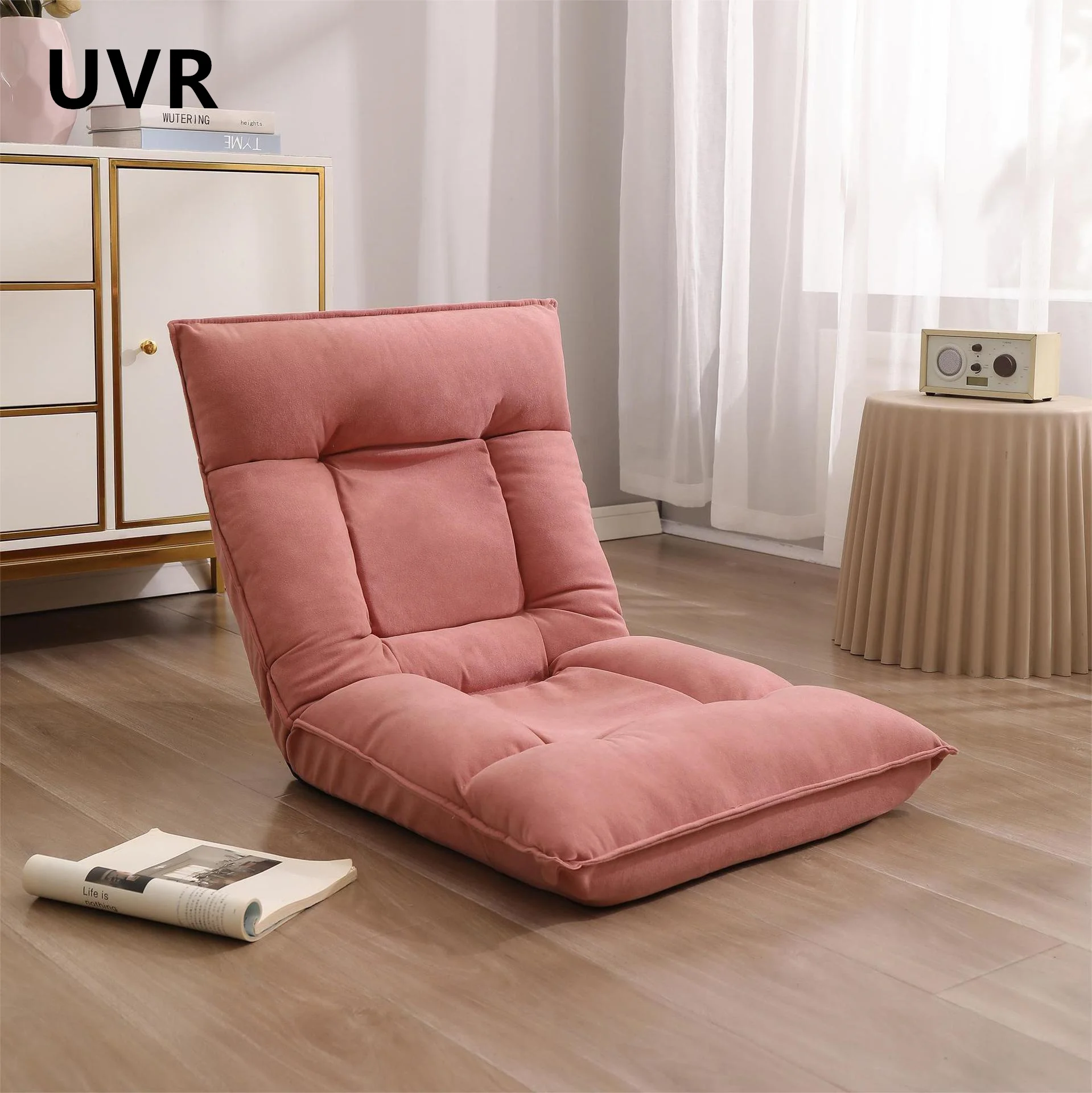 UVR Bedroom Tatami Japanese Lazy Person Sofa Foldable Single Small Sofa Chair Living Room Leisure Backrest Chair Reading Chair