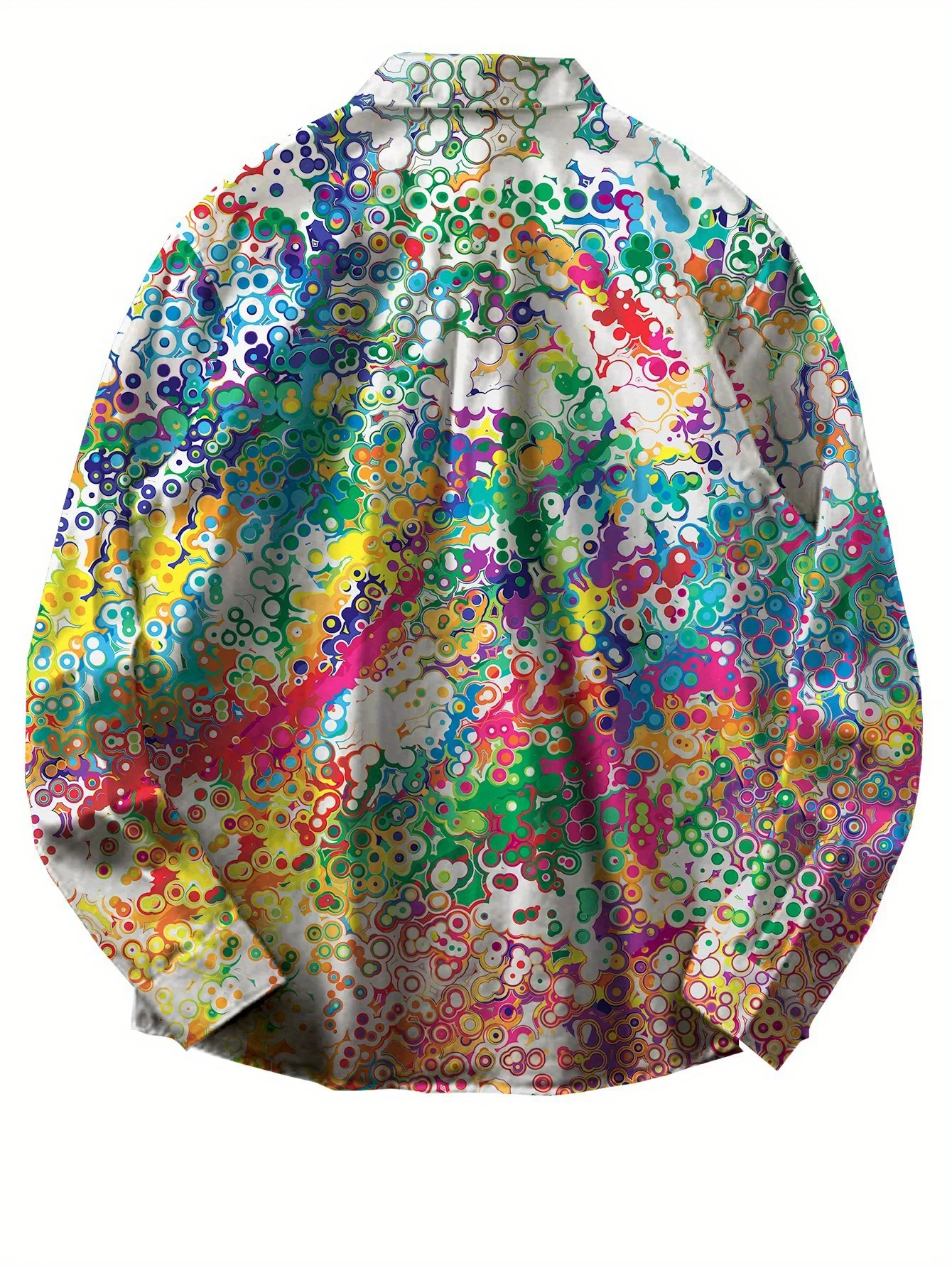 Spring Autumn Men's Casual Long Sleeve Shirts Colorful Various Patterns 2025，