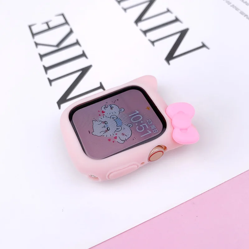 Cover For Apple Watch Case 44mm 40mm 42mm 38mm 45mm 41mm Accessories Soft Silicone Bumper iWatch Series Ultra 9 8 7 se 6 5 4 3