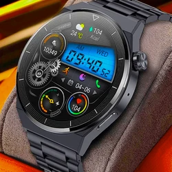 Smartwatch NFC 2024, męski ekran AMOLED, zawsze wyświetla czas, połączenie Bluetooth, wodoodporny inteligentny zegarek dla Xiaomi Huawei GT3 Pro