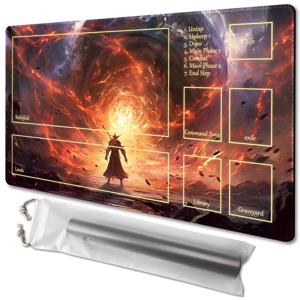 

Dimensional Sword Art - Board Game TCG Playmat Table Mat Game Size 60X35 CM Mousepad Compatible for MTG CCG