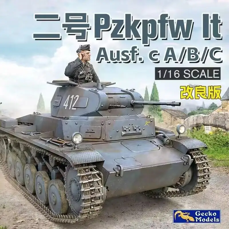 Gecko Models 16GM0007 1/16 Scale Pz.kpfw II (Sd.Kfz.121) Ausf.c A/B/C Modifiel French Campaign Model