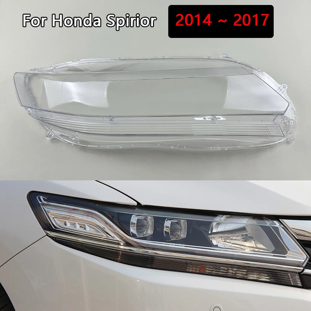 

For Honda Spirior 2014 2015 2016 2017 Headlight Cover Lens Transparent Lamp Shell Plexiglass Replace Original Lampshade