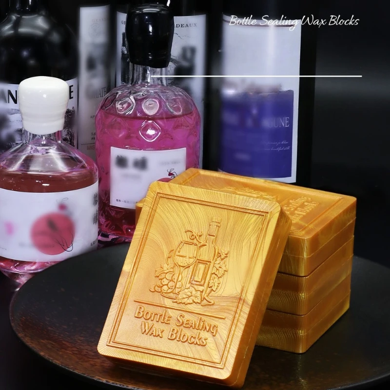 شمع ختم زجاجة النبيذ 45 جرام، مانع للتسرب وقابل لإعادة الاستخدام لتخزين الخمور