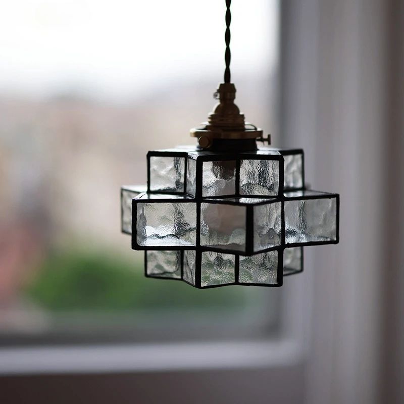 

Creative and Personalized Retro Hand Glass Pendant Light Decoration Bedroom Personalized Lighting Pendant Light