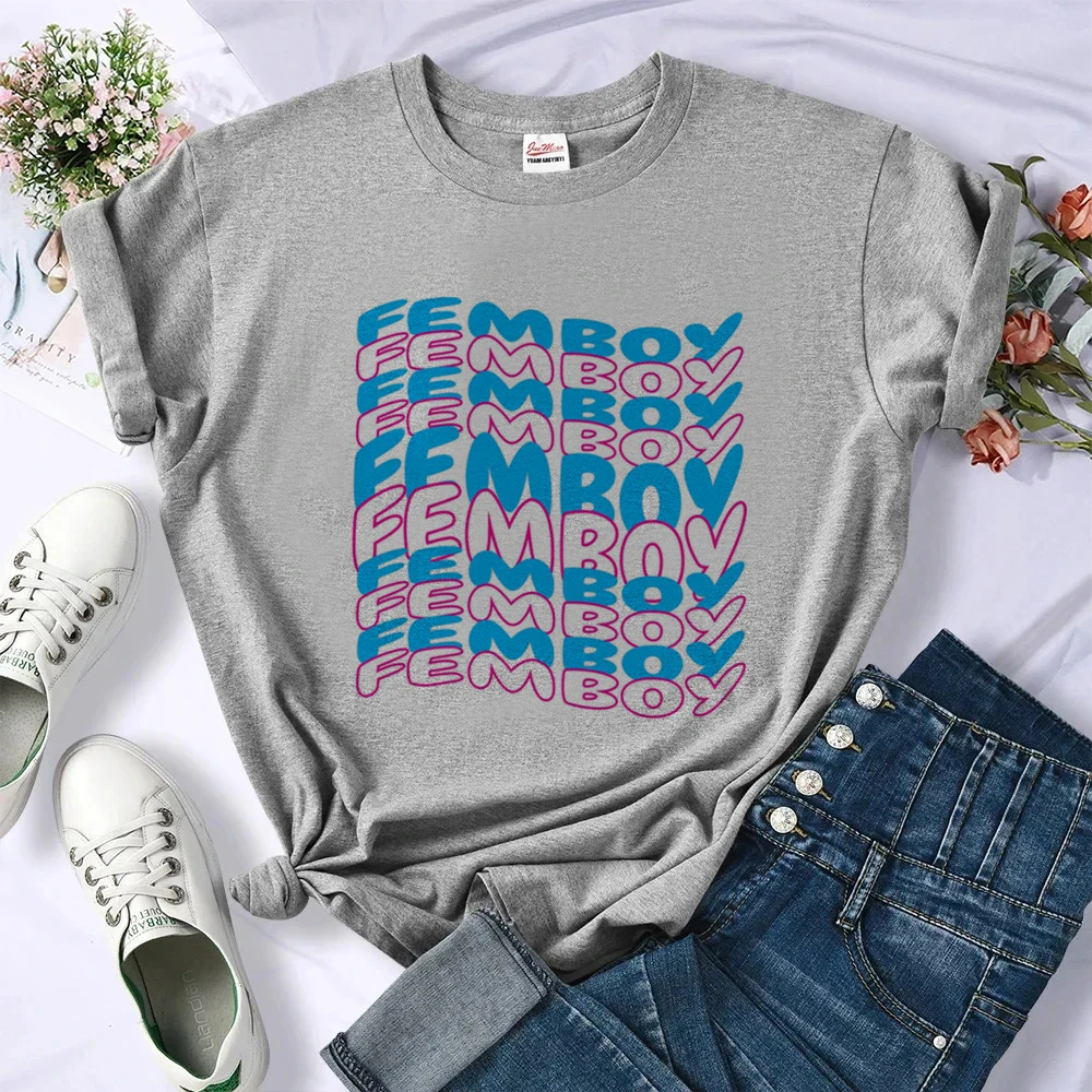 เสื้อยืดผู้หญิงสไตล์เฟมบอย วิน - Women Fashion 80S บทวิจารณ์และราคา