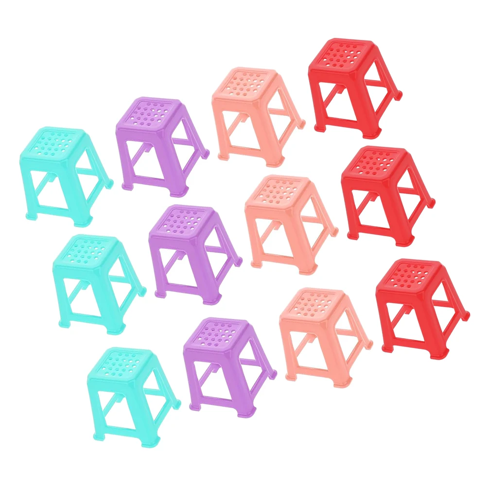 

12pcs Mini Canvas Stands Paint Holders Plastic Painting Risers Portable Easel Supplies Student Stools Realistic Props