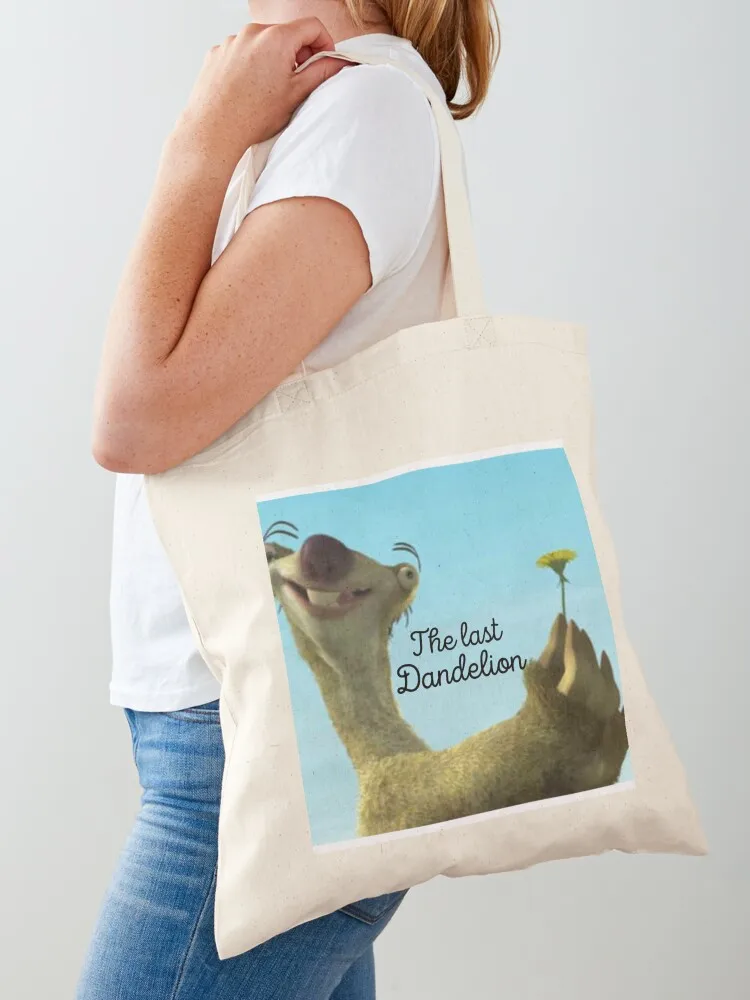 The Last Dandelion sloth meme Tote Bag حقيبة نسائية حقيبة نسائية للمتسوقين
