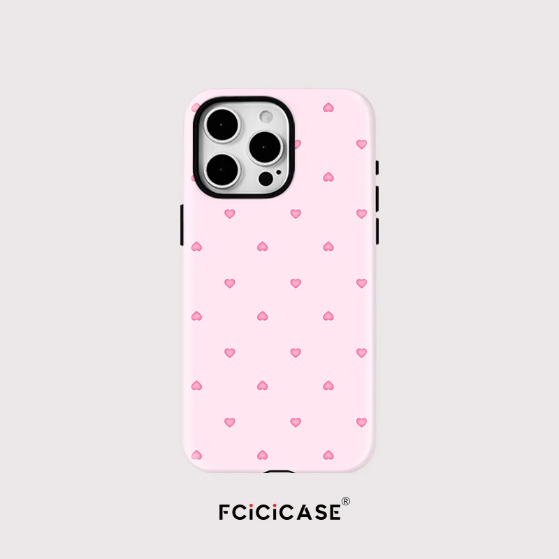 Fcicicase Liebe Herz Muster Weiche Telefon Fall Für iPhone 16 15 14 Pro Max 12 13 14 Pro 11 Für Magsafe Drahtlose Lade magnetische Abdeckung 3
