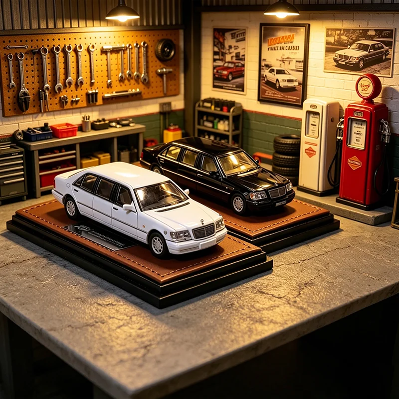

Diecast WTX 1/64 Scale W140 600S Extended Version Alloy Car Model Holiday Collection & Gift & Souvenir Display Toy