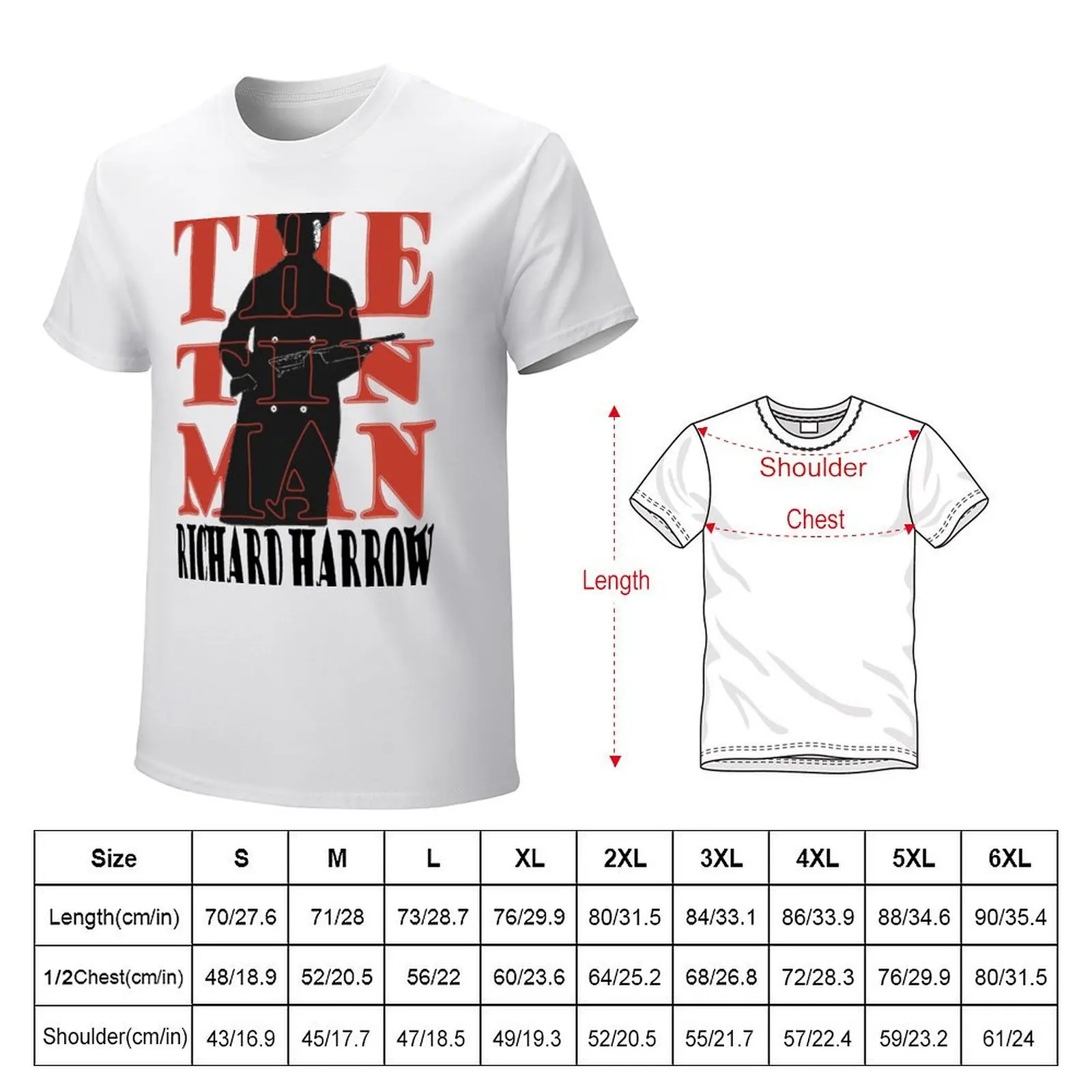 Richard Harrow - Tin Man T-shirt boys whites tees oversizeds for a boy sweat shirts, men