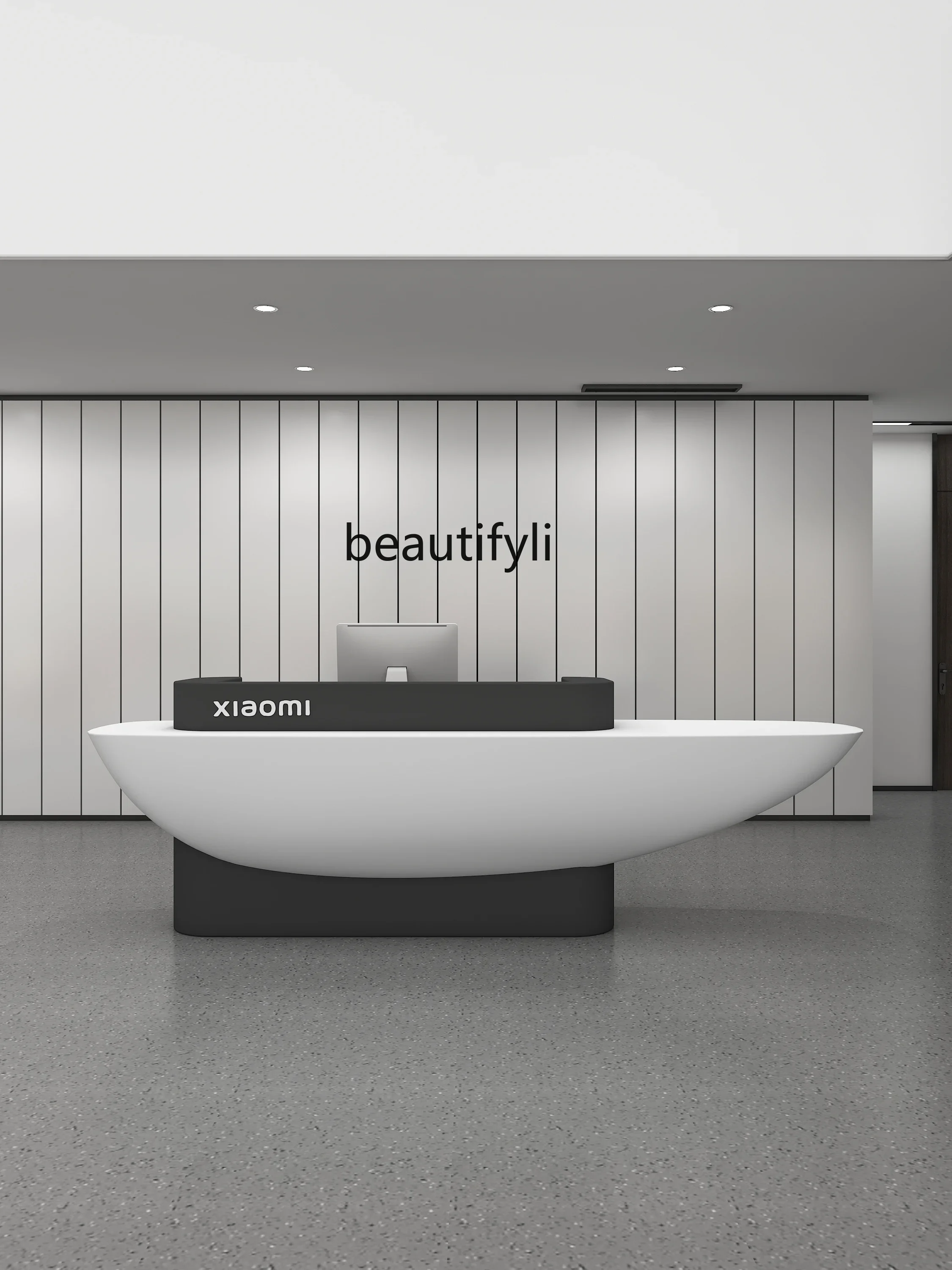 Clothing Store Special-shaped Clothing Store Company Reception Desk Modern Simple Beauty Salon Information Desk